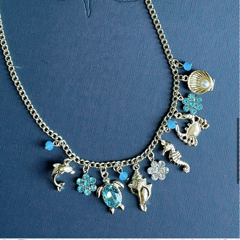 Coastal Multi Charm Necklace