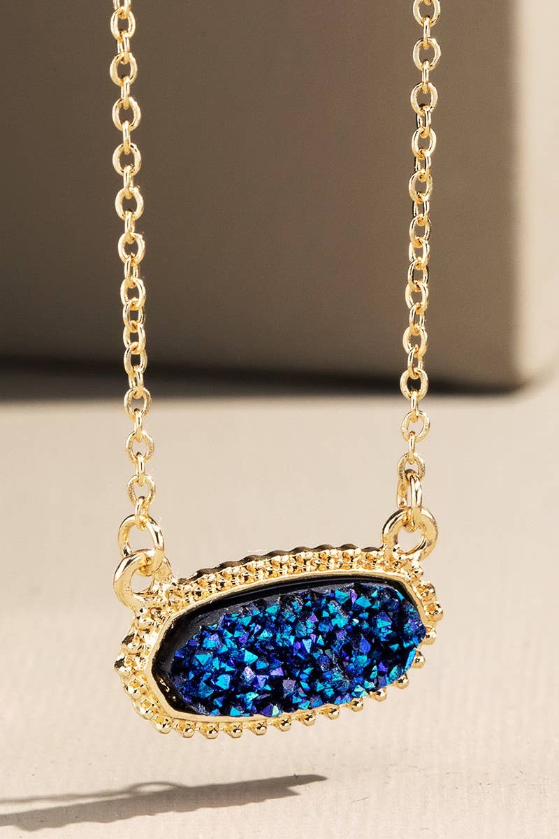 Drusy Pendant Necklace