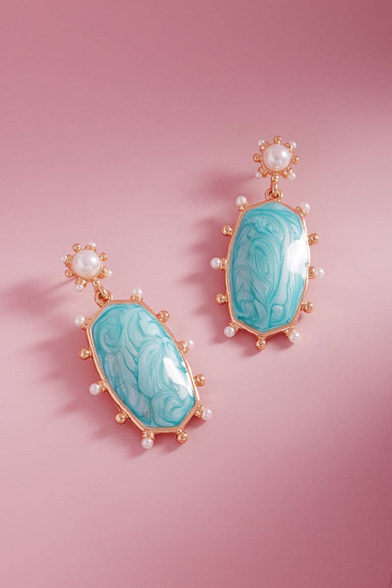 By the Sea Turquoise Post Earrings