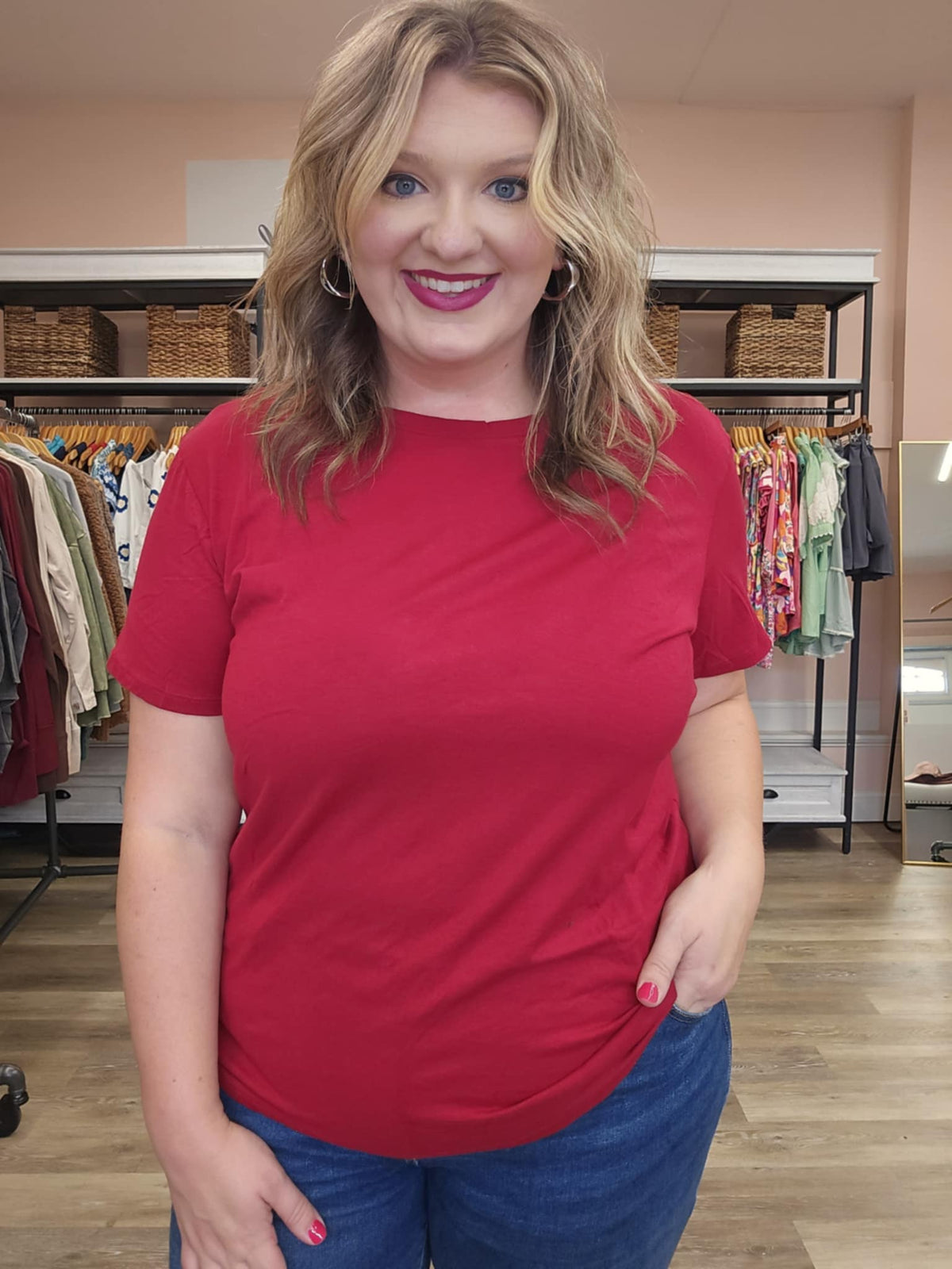 Boyfriend Round Neck Shirt