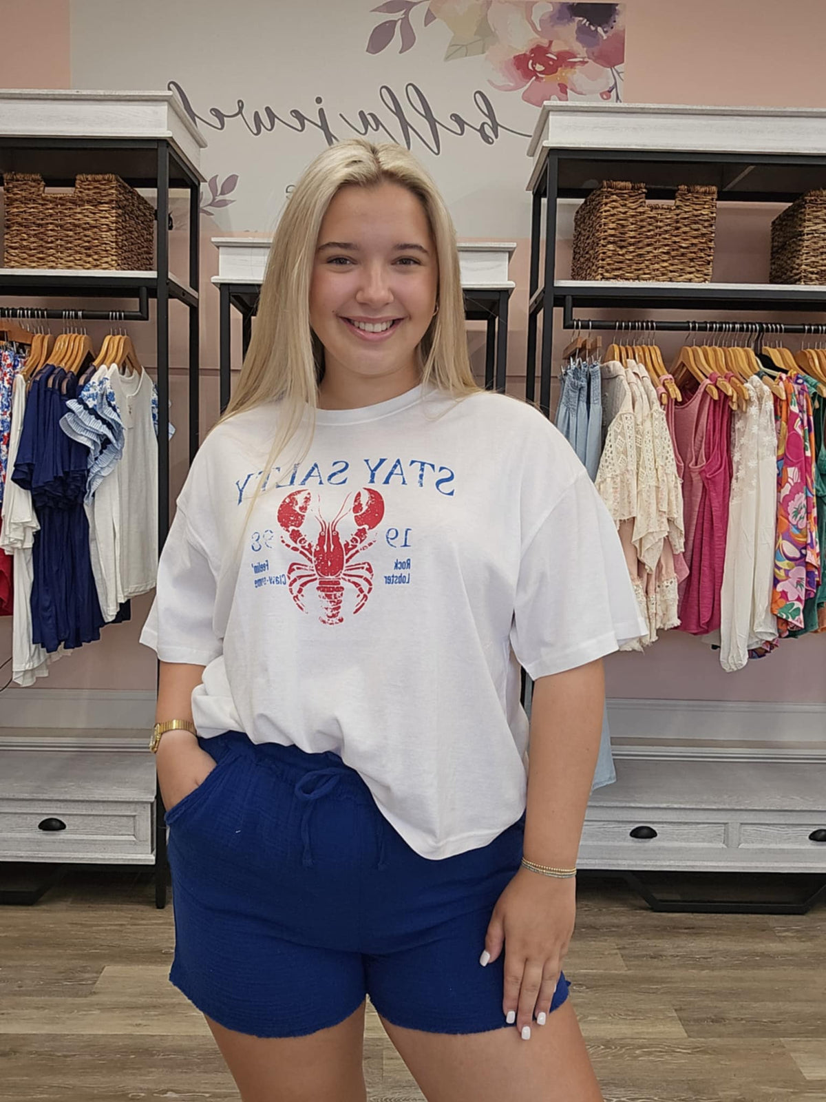 "Stay Salty" Vintage Lobster Tee