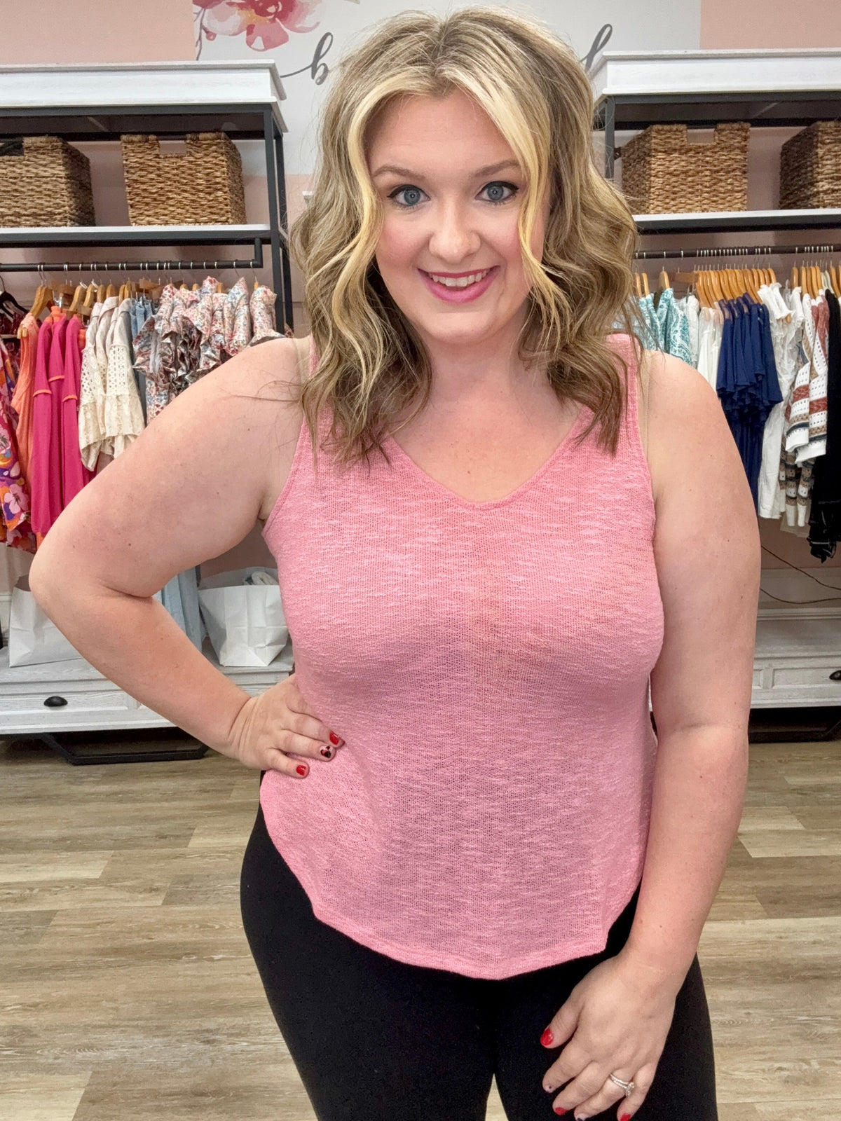 Hacci Cami Knit Tank Top