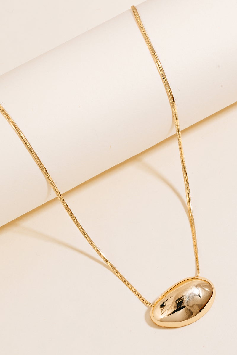 Oval Pendant Necklace