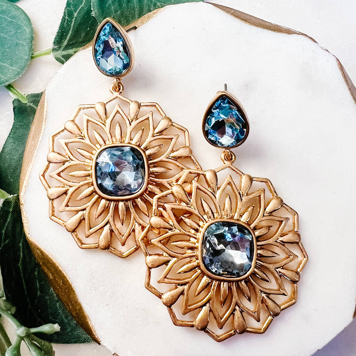 Flower Statement Earrings