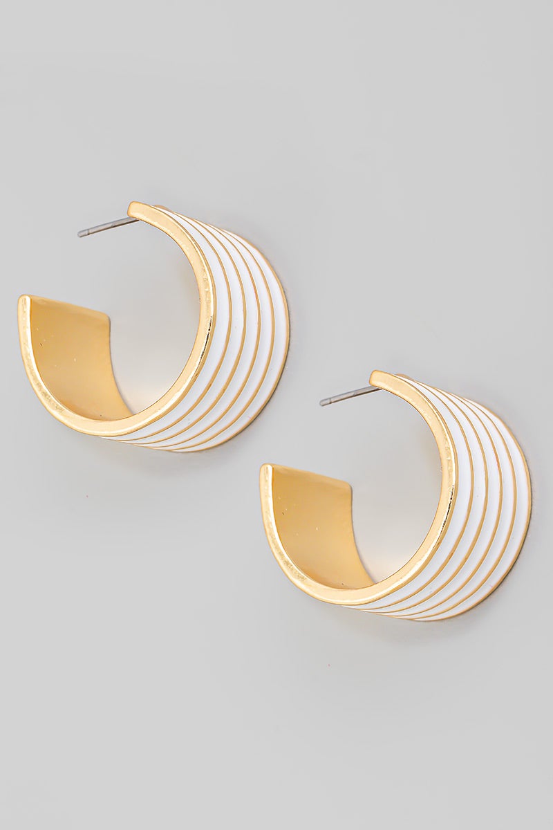 Striped Cuff Earrings
