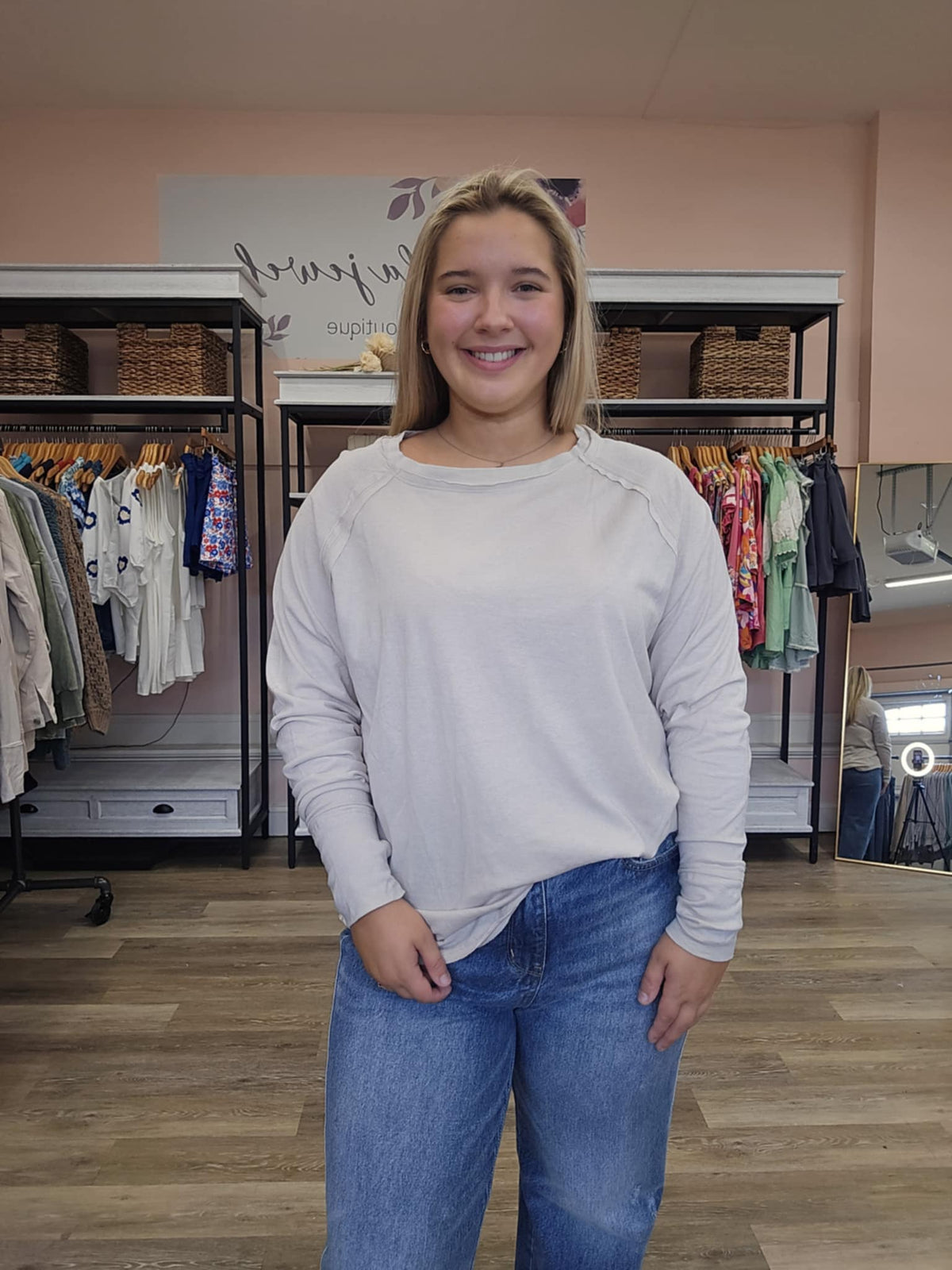 Raglan Sleeve Thumbhole Top