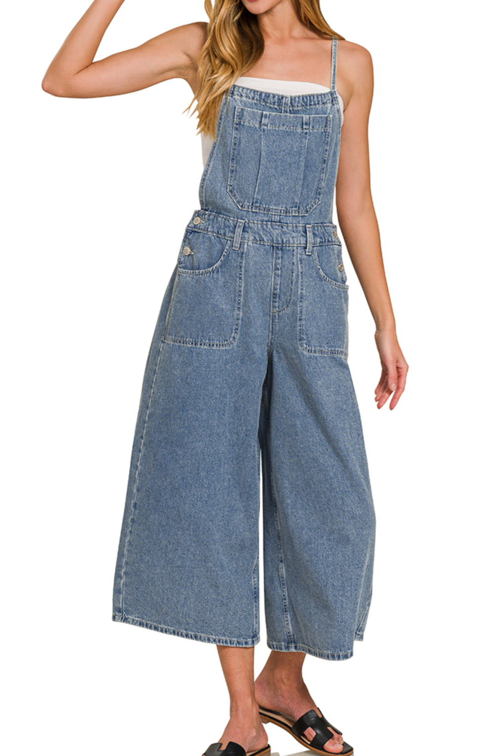 Wide Leg Overalls