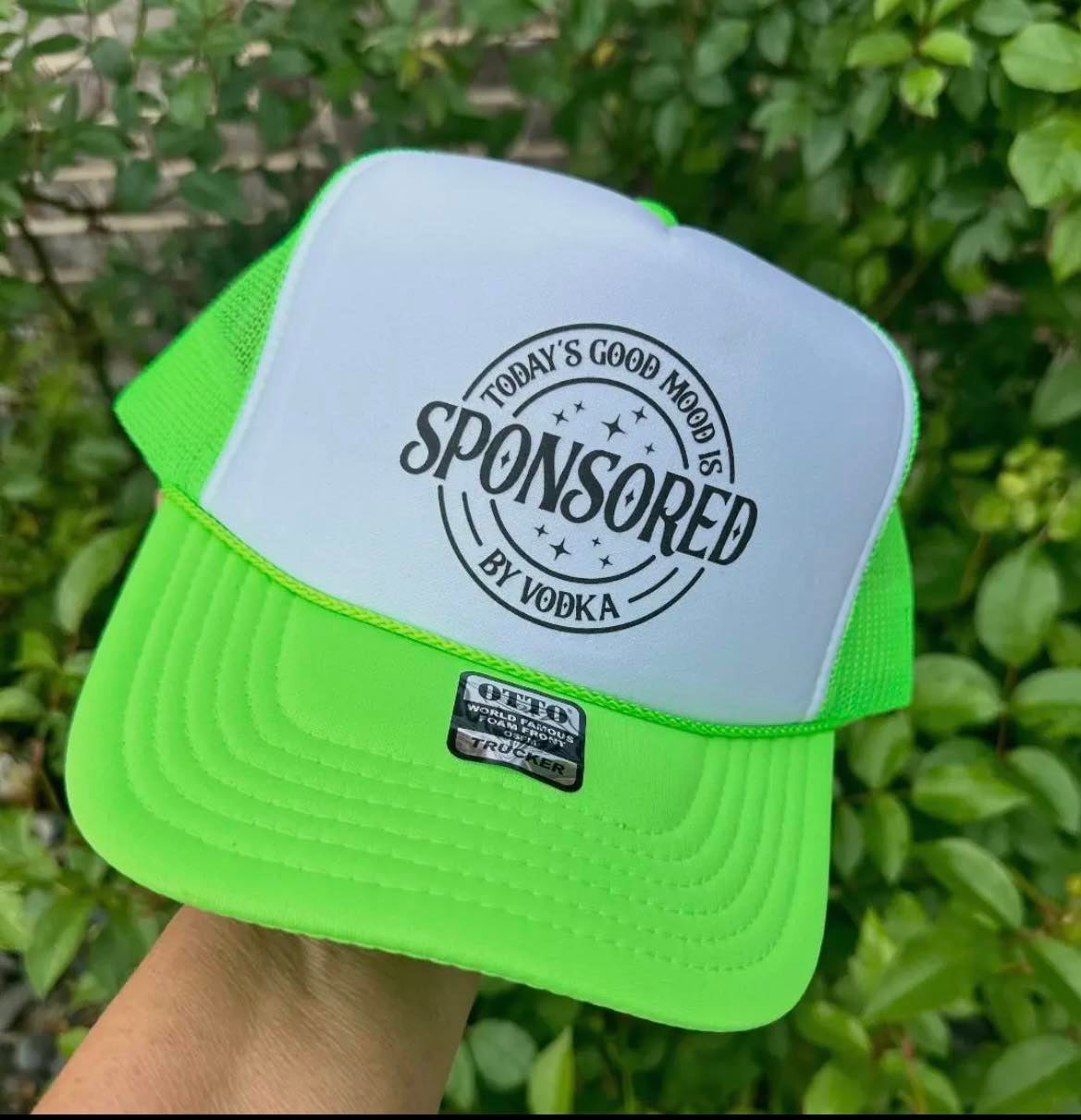 Good Mood Sponsored By Vodka Trucker Hat