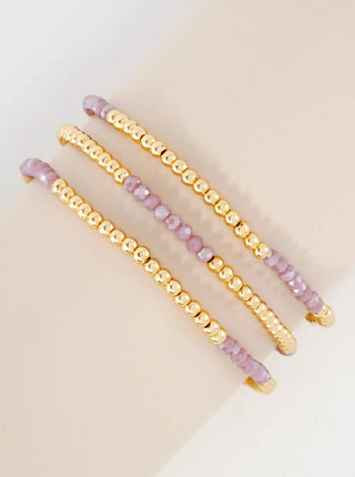 Glass Beads Stretch Bracelet