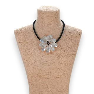 Coastal Pearl Shell Flower Necklace