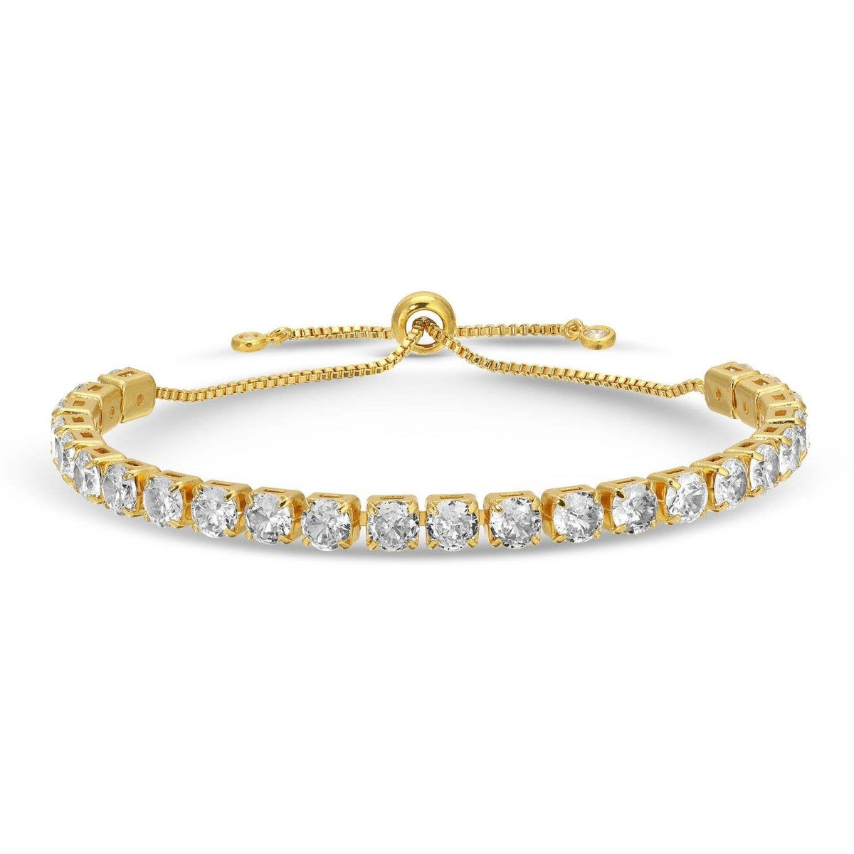 Statement Faux Diamond Pulley Bracelet