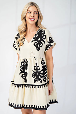 Bold Print Mini Dress
