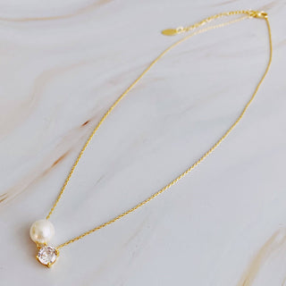 Pearl And Diamond Necklace