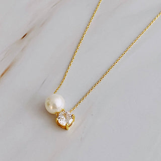 Pearl And Diamond Necklace