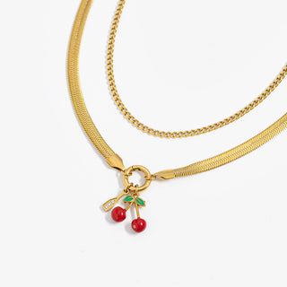 Herringbone Charm Holder Necklace