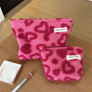 Plush Heart Pouch