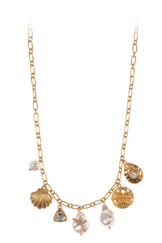 Summer Sea Life Charm Necklace
