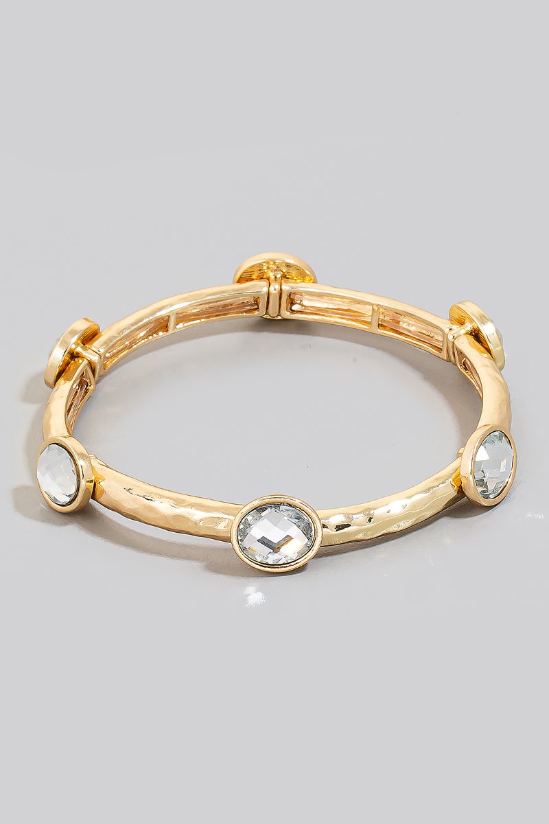 Clear Gem Stretch Bangle