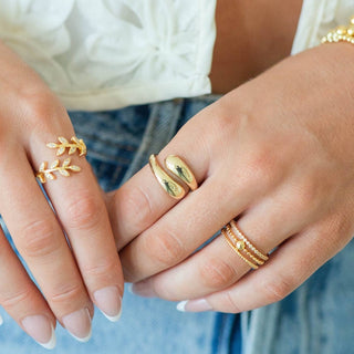 Delicate Layered Adjustable Ring