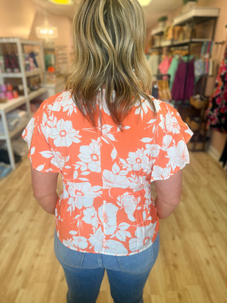 Floral Peplum Top