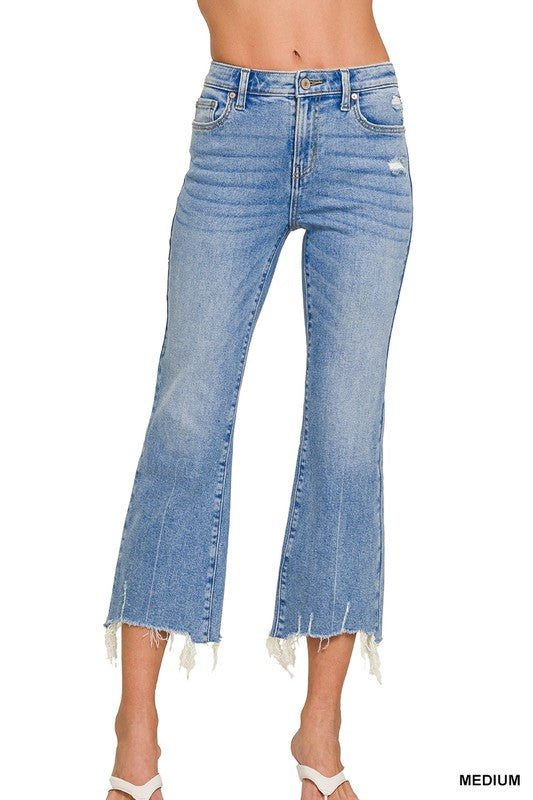Kick Crop Flare Denim