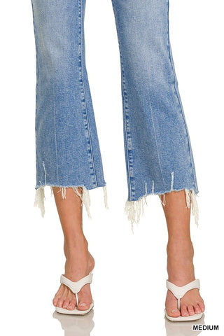 Kick Crop Flare Denim