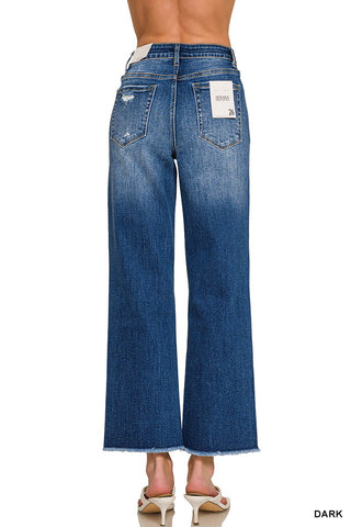 High Waist Straight Leg Denim Pant