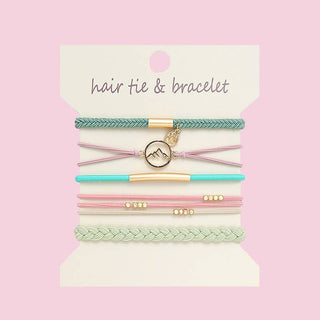 Boho 2-in-1 Hair Tie & Bracelet Set