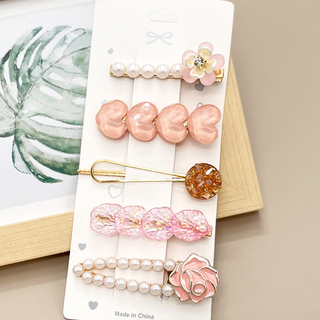 Rhinestone Pearl Hair Clip