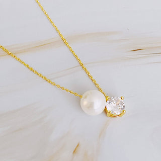 Pearl And Diamond Necklace
