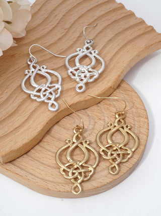 Interlaced Knot Dangle Earrings