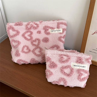 Plush Heart Pouch