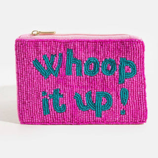 Whoop It Up Seed Beaded Coin Purse