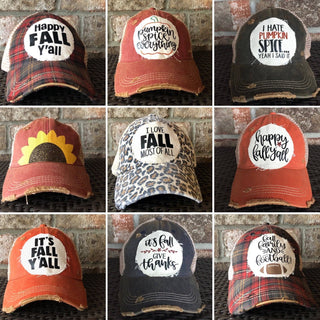 Fall Family & Football Hat