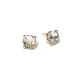 Post Round Glass Stud Earrings