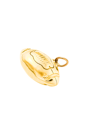 Gold Football Charm