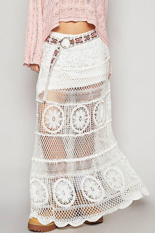 Crochet Long Flare Skirt