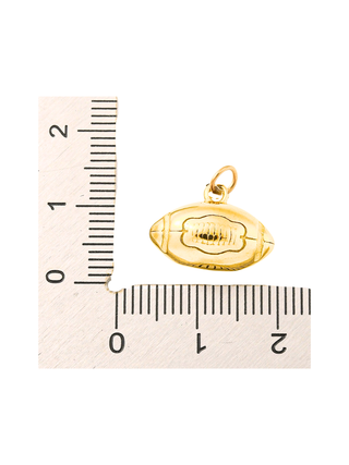 Gold Football Charm
