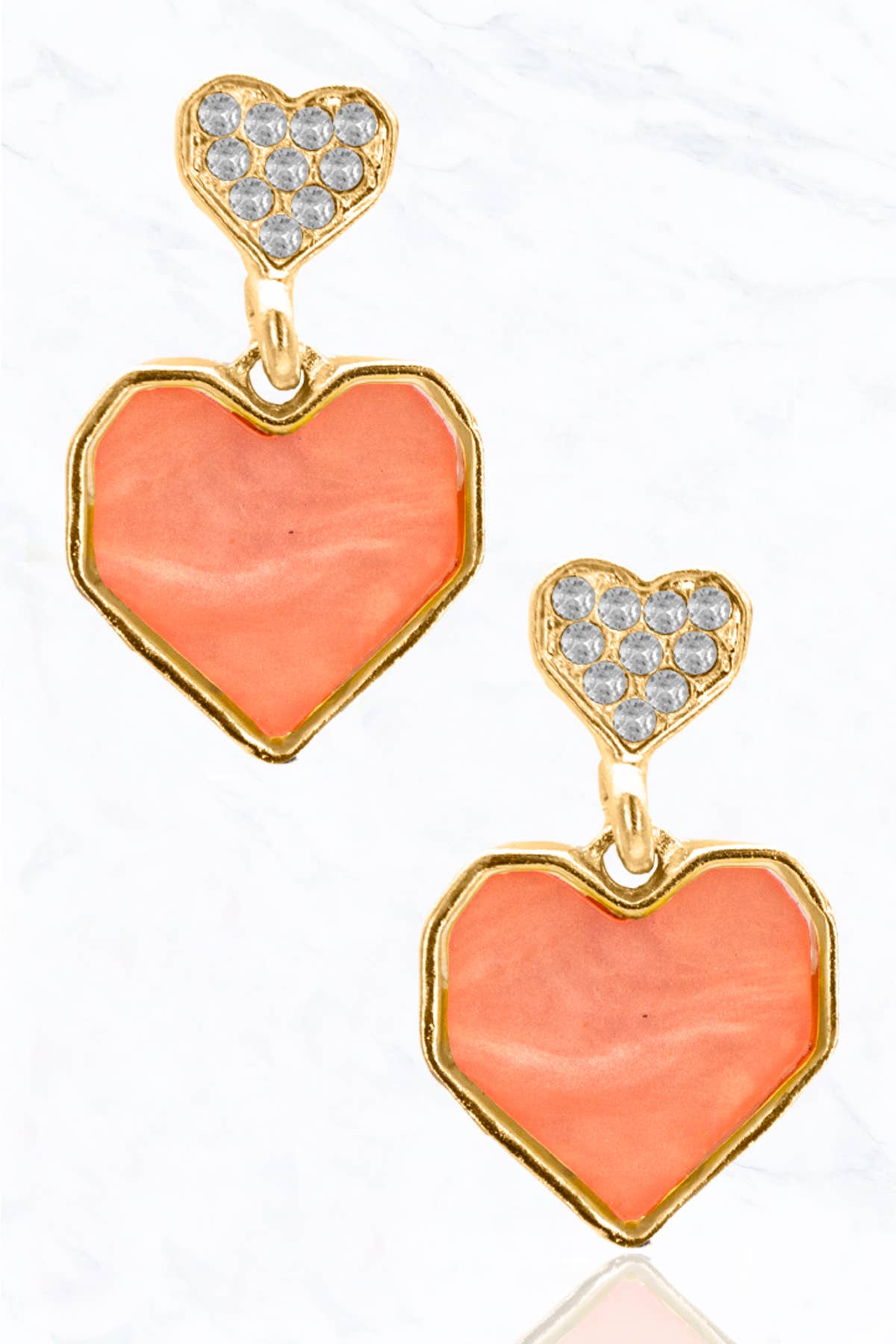 Glitter Heart Earring