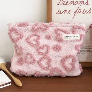 Plush Heart Pouch