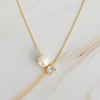 Pearl And Diamond Necklace