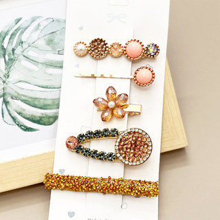 Rhinestone Pearl Hair Clip