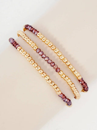 Glass Beads Stretch Bracelet