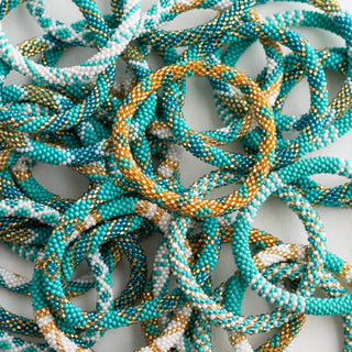 Aquamarine Roll On Bracelets 