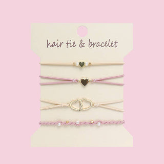 Boho 2-in-1 Hair Tie & Bracelet Set