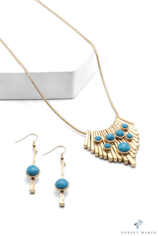Edge Theory - Blue Necklace Set