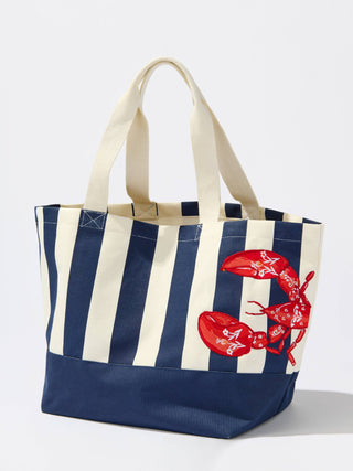 Lobster Striped Tote