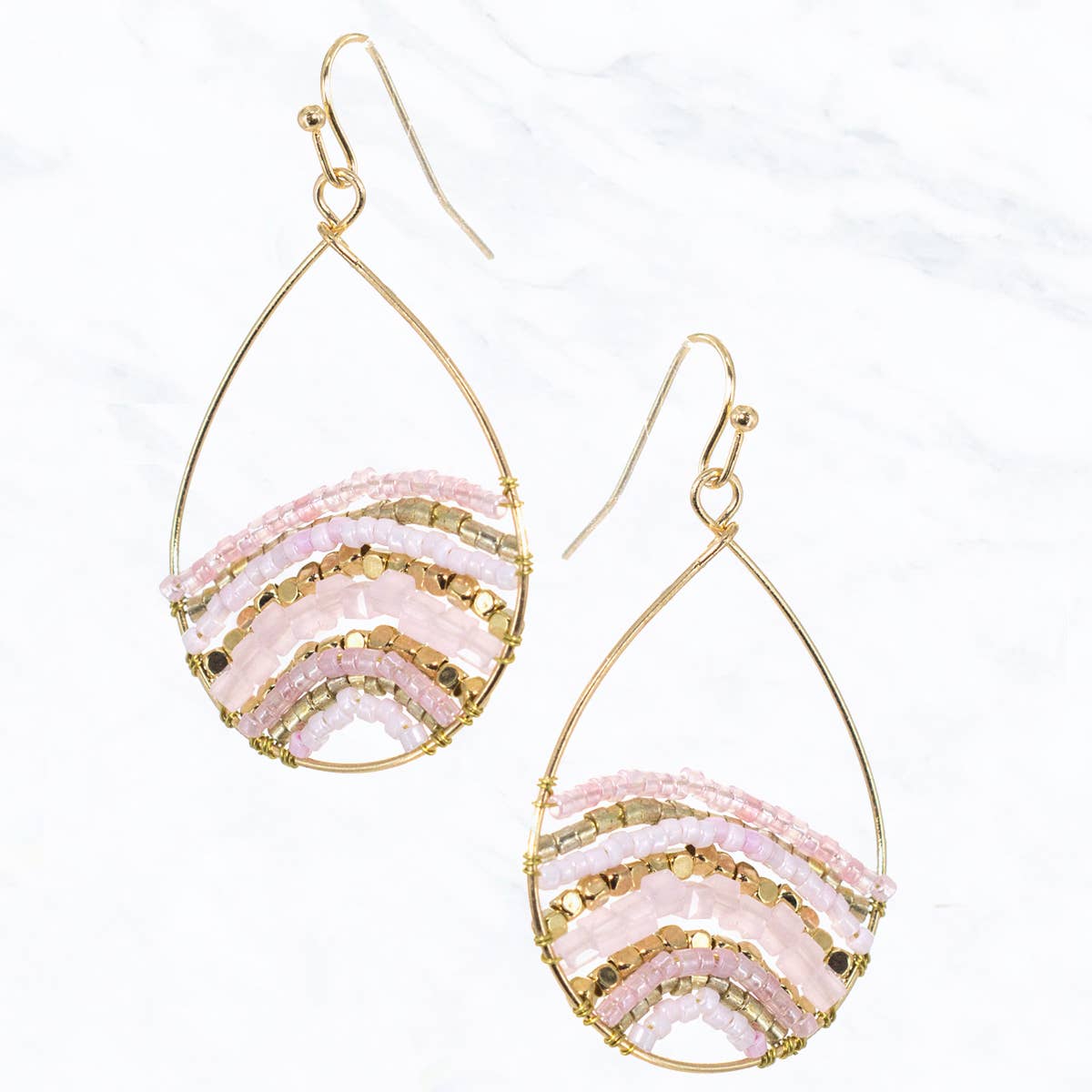 Multi Toned Beaded Earring