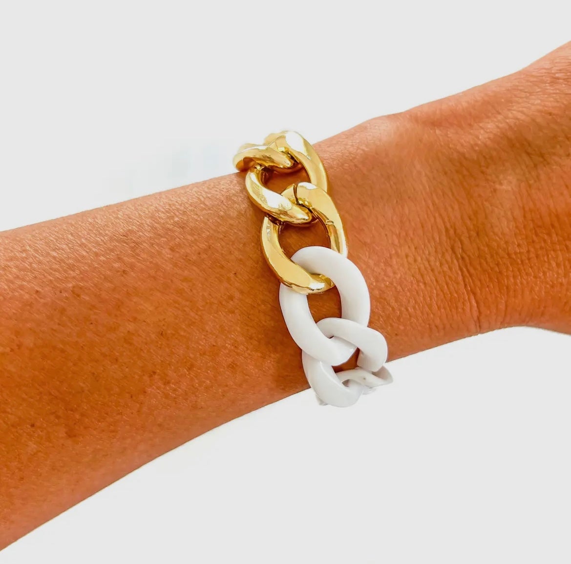 Chunky Acrylic Chain Link Bracelet