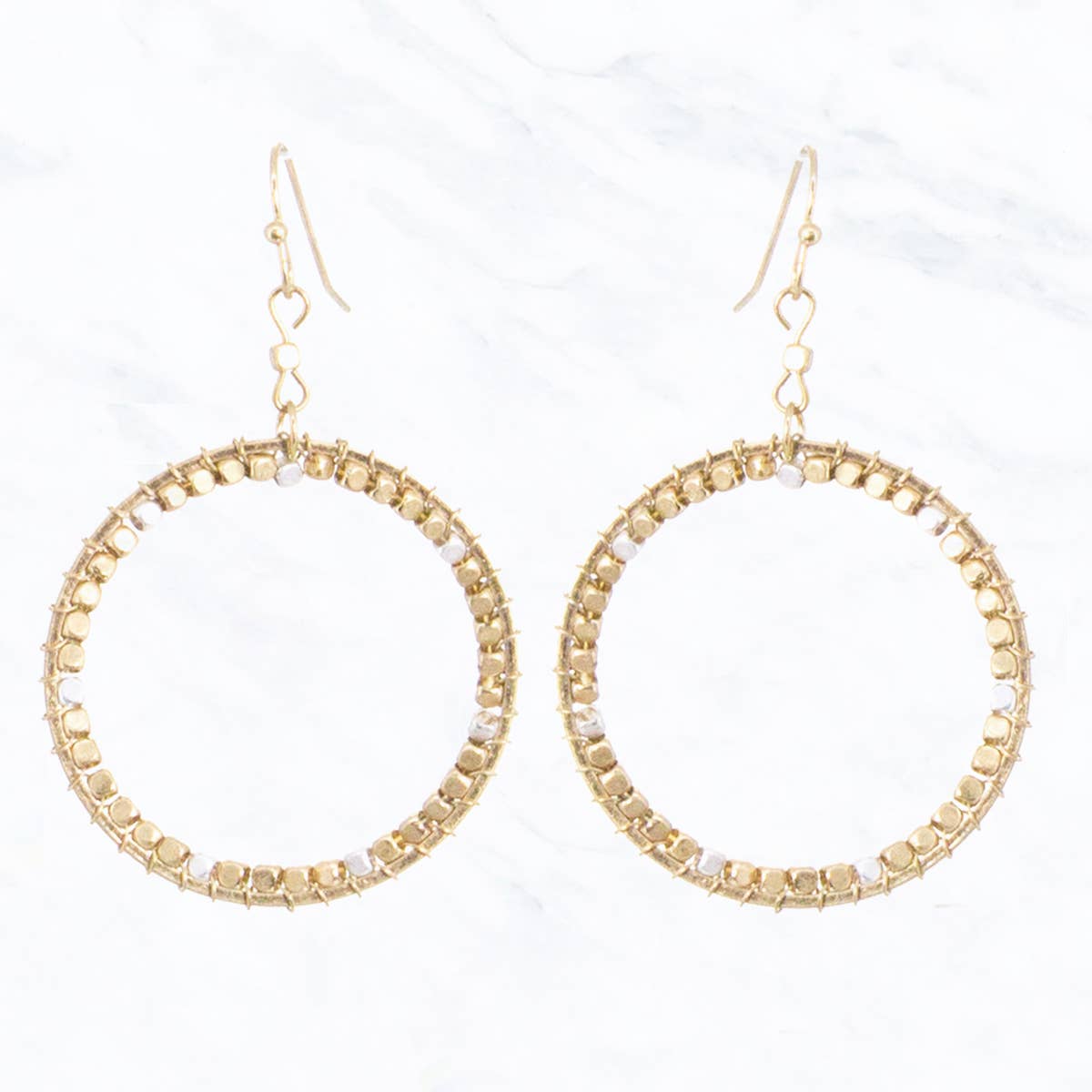 Wired Circle Earrings